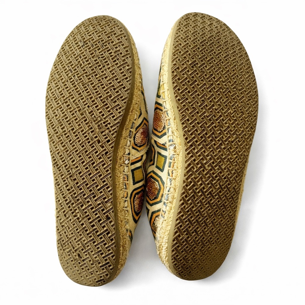 Tory Burch Geometric Pattern Espadrille Flats seq… - image 4
